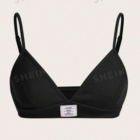 3 Piece Summer Letter Patch Short Halter Top Bundle— White, Black & Light Purple - Picture 7 of 14